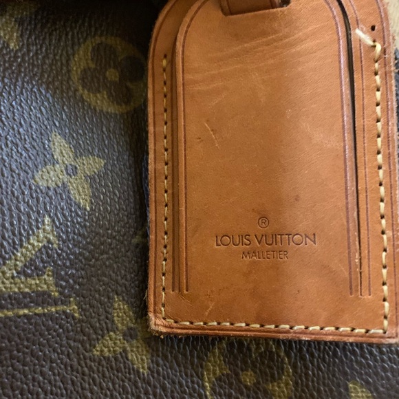 Vintage lv duffle bag Vintage Louis Vuitton Keepall Bag Duffle 55 Brown Canvas - Picture 8 of 15